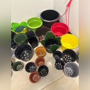 Lot Of 30 Different Sizes Flower Pots Different Sizes Terracotta Decorative Nurs